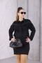 Genuine Suede Stretch Fabric Tasseled Blouse Skirt Set - 8