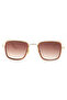 Brown Frame Square Coffee Glass Sunglasses Unisex