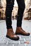 Elastic Genuine Leather Men's Boots - 2