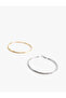 Large Size 2-Piece Hoop Earrings - 3