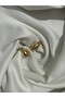 Damla Model Gold Color Zircon Stone Earrings