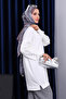 Ecru Sleeve Embroidered Modal Tunic - 3