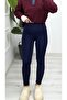0501 Fleece-Lined Winter Tights Navy Blue - 2