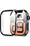 Protective Case for iWatch Series 10 42mm with 9H Tempered Glass (Transparent)