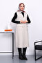 Long Boucle Vest with Stone Buttons - 2