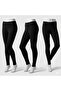 |   Economical 3-Pack Unisex Thermal Winter Thermal Leggings Black (3 Pieces) - 5