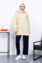 Olive Crew Neck Stone Modal Sweatshirt - 2
