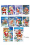 New Year 10-Piece Nostalgia Postcard Sets New Year Postcard Christmas Snowman Santa Claus