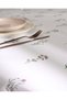 Ceran Polycotton Tablecloth - White/Khaki - 160X250 cm - 4