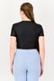 x Misbhv Women Sportswear Fit Short Sleeve Training Top, Black - 4