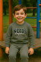 Boy's Winter Tracksuit Set Sweatshirt Bottom Cotton Three Thread Ribbed Casual Combination 2-3-4-5 Years Old - 2