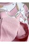 Girl's Corded Fabric Winter Set with Tights (Pink) - 6