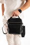 Genuine Leather Men's Hand and Shoulder Bag – Zippered, Stylish Everyday Use Bag (Black) - 2