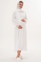 Women's Gauze Detailed Long Sleeve Maternity (Pregnant) 2-Piece Nightgown Set 65% Cotton 35% Viscose - 5
