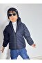Inflatable Plush Inside Fixed K Hooded Baby Kids Coat - 5