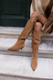 Marceli̇ Women's Taba Tutun Real Suede Unlined Boots - 5