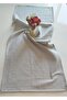 Organic Linen 100% Cotton Soft Easy Ironing Gray Checkered 47X115 cm Runner