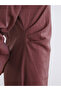 Soulife Brown Crew Neck Textured Gathered Dress - 3