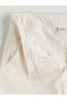 Lcw Kids Ecru Wideleg Velvet Girls' Trousers with Nevavm Difference - 5