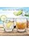 Plastic Water Tumblers 10oz Set of 4 Clear Reusable Acrylic Cups for Water Juice Milk Beer Wine - 2
