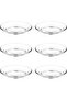 Caffe Saucer Set of 6 – 5.75 Inch Clear for Tea and Coffee Cups