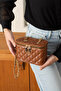 Embroidered Luxurious and Stylish Knit Chain Shoulder Bag