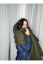 Pasta-Style Tassel Thick Khaki Winter Wool Scarf & Shawl - 3