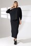 Women's Low-Sleeve Woven Blouse-Skirt Set/Wide Fit Suitable for Tesettüre - 4