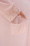 Women's Powder Shawl Collar Lace Long Sleeve Special Design Maternity Dressing Gown Nightgown Set - 3