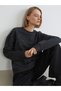 Rmz Gi̇yi̇m Farkiyla Zero Roba Collar Stone Detailed Loose Fit Women's Sweatshirt