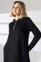 Tesettür Modal Dress/Shirt Collar Half Zipper Hidden Pocket/48 Size and Above - 3
