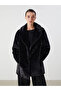 Lcwaikiki Classic Jacket Collar Women's Fur Coat