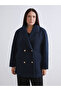 Lcw Double Breasted Collar Oversize Women's Cashmere Coat (W5) - 2