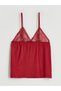 Two Mt Shop Quality Lcw Dream Red Flat Strap Women's Shorts Pajama Set - 3