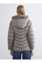 Hooded Women's Puffer Coat - 5