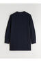 Navy Blue Crew Neck Oversize Women's Sweatshirt Tunic - 6