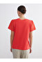 Crew Neck Openwork Women's T-Shirt - 4