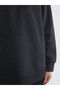 Crew Neck Oversize Women's Sweatshirt Tunic - 3