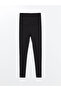 Alita City with a Difference, Lcwaikiki Maternity Black Interlock Plain Tights - 5