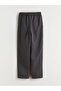Two Mt Shop Quality Lcw Kids Anthracite Elastic Waist Fleece Lined Boys' Trousers - 3