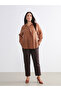 Esvab • Modern & Distinctive Plus Size High Waist Cigarette Women's Pants - 4