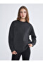 Crew Neck Oversize Women's Sweatshirt Tunic