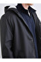 Standard Mold Hooded Men's Coat - 3