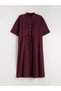 Özmarka New Season Gathered Crepe Shirt Dress - 7