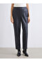 Esvab • Modern & Distinctive Women's Leather-Look Pants with Waist Cord - 5