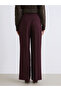 Lcw Modest Plum Standard Fit Women's Pleated Pants - 4