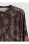 Özmarka New Season Dominant Collar Patterned Shirt Dress - 5