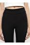Two Mt Shop Quality Lcw Vision Black Women's Elastic Waist Plain Leggings - 4