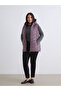 Plum Hooded Women's Puffer Vest - 6