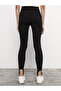 Two Mt Shop Quality Lcw Vision Black Women's Elastic Waist Plain Leggings - 5